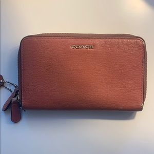 Coach muted rose wallet